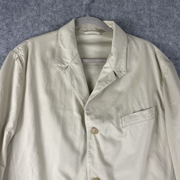 Joseph Abboud Utility Blazer Jacket Mens XL Khaki Unstructured Cotton Adjustable - Picture 3 of 16